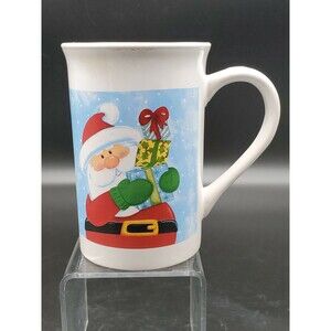 Royal Norfolk Holidays Christmas Santa Holding Gifts Coffee Tea Mug BLACK Logo